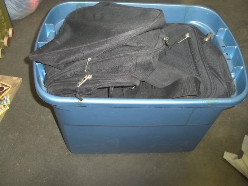 lot 195 image: Blue Tote with Duffle Bags
