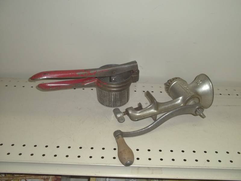 lot 198 image: Hand Meat Grinder and Ricer