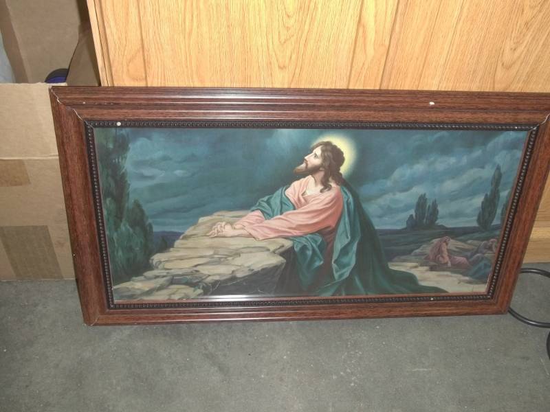 lot 212 image: Jesus Print  27 x 15