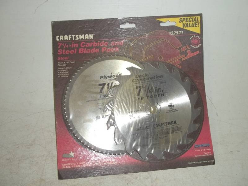 lot 315 image: Craftsman 7 14 carbide and steel set