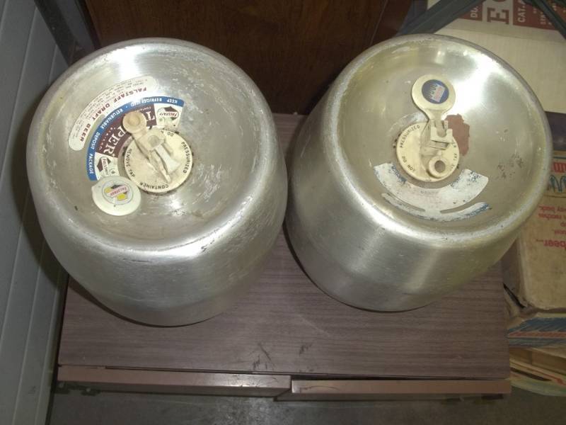 Pony keg cooler with 6 pony kegs, 4 are Hamms kegs Advanced Sales