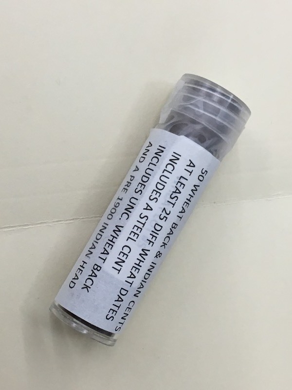 (1) Roll Of Wheat Back & Indian Cen...
