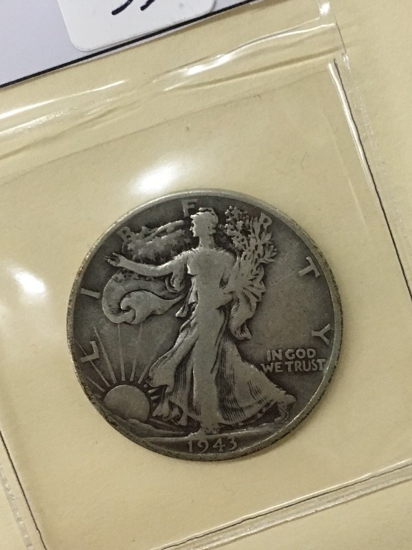 1943 Walking Liberty Half Dollar, 9...