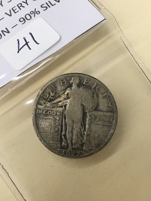 1927 Standing Liberty Quarter, 90% ...