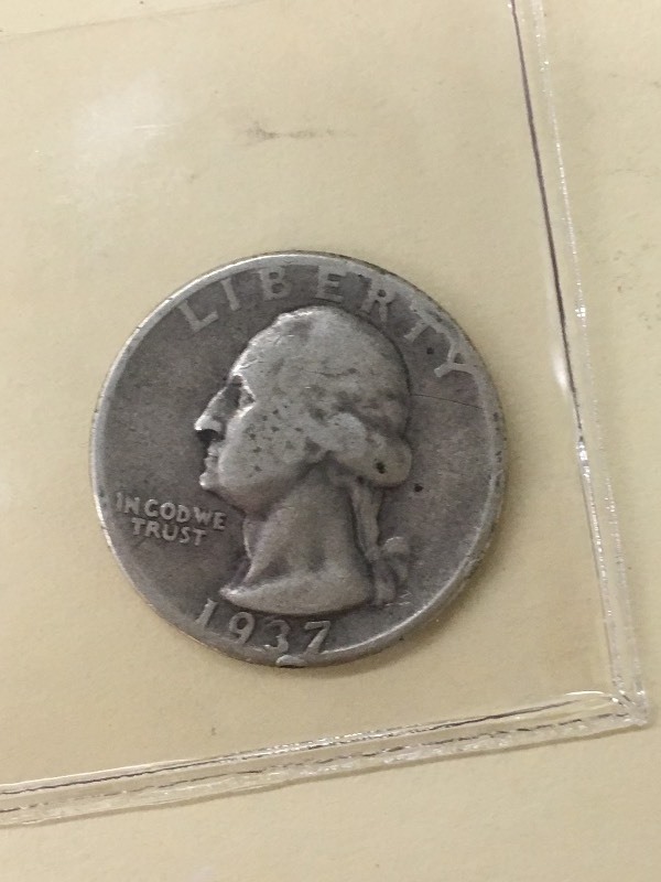 1937 Washington Quarter, 90% Silver...