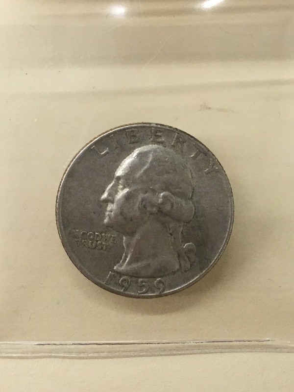 1959-D Washington Quarter, 90% Silv...