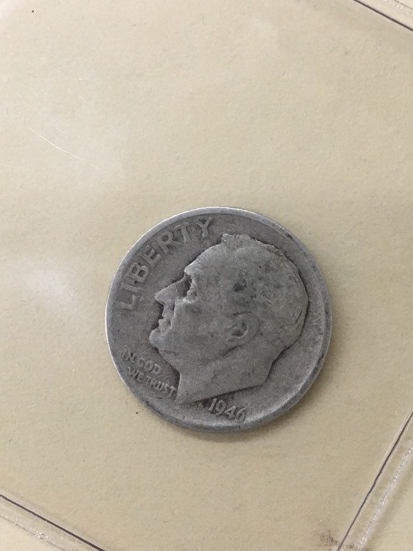 1946-S Roosevelt Dime, 90% Silver ...