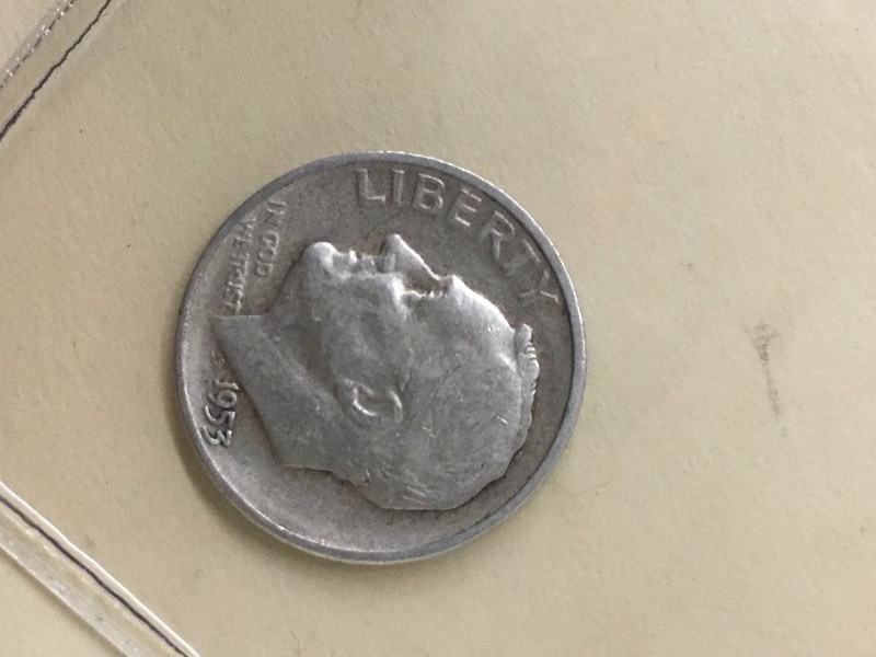 1953-S Roosevelt Dime, 90% Silver...