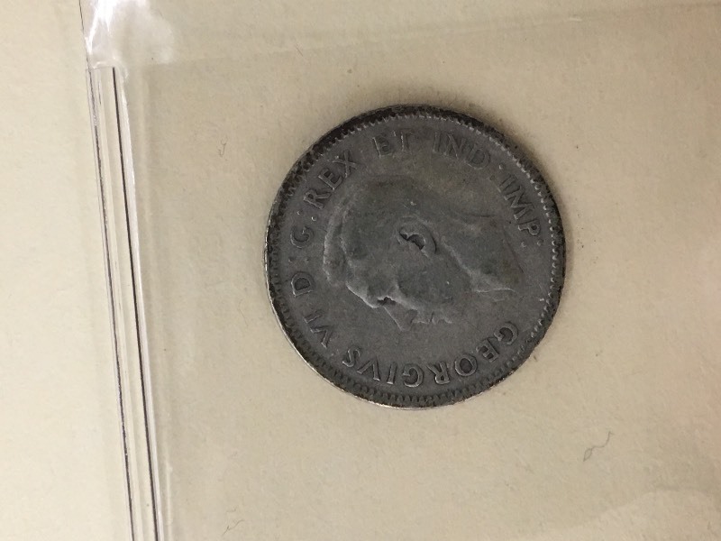1943 King George VI Canadian Dime ...