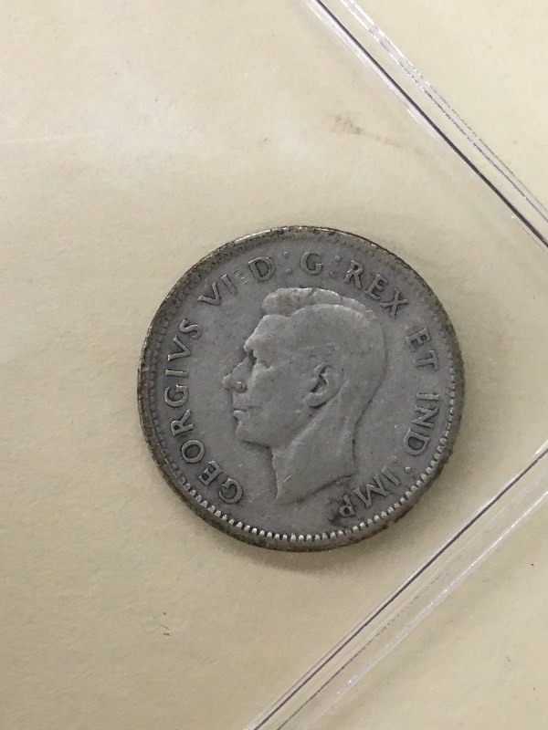 1946 King George VI Canadian Dime ...