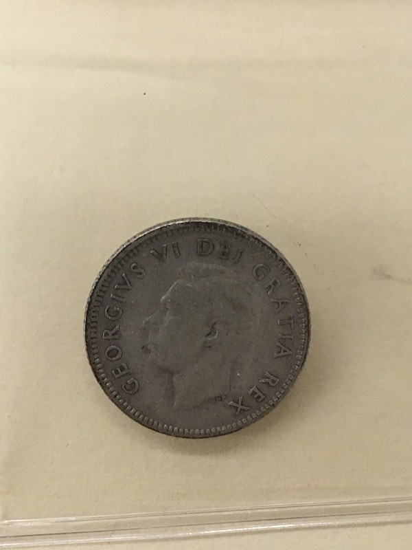 1952 King George VI Canadian Dime ...