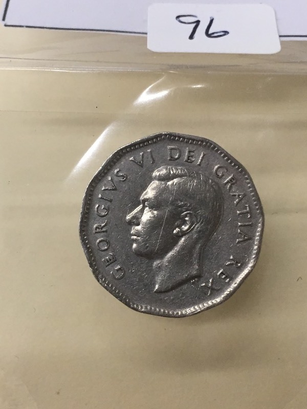 1950 King George VI Canadian Nickel...