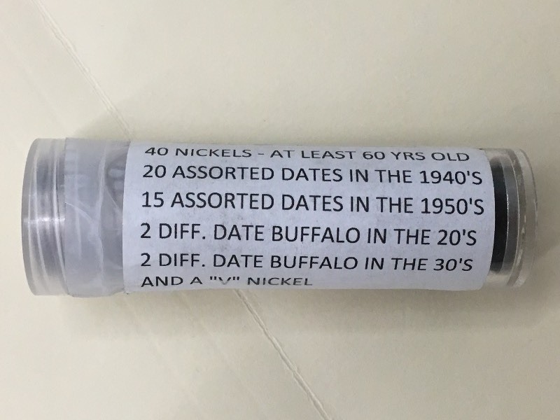 (1) Roll Of (40) Assorted Nickels A...