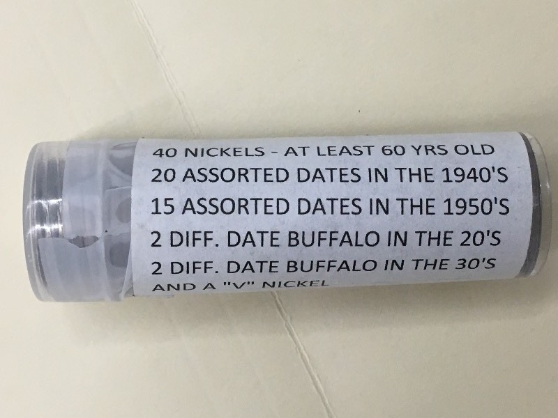 (1) Roll Of (40) Assorted Nickels A...