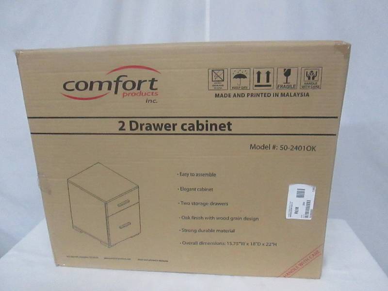 lot 30 image: Comfort Products Olivia 2-Drawer Cabinet