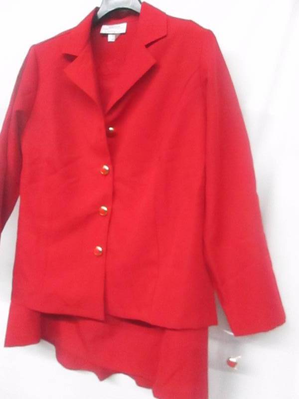 lot 74 image: Westside Womens Plus 2-pc. Back Ruffle Skirt Suit