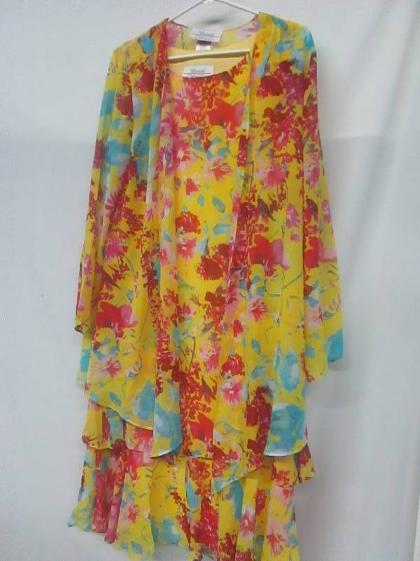 lot 76 image: Westside 2-pc. Georgette Jacket & Dress Set