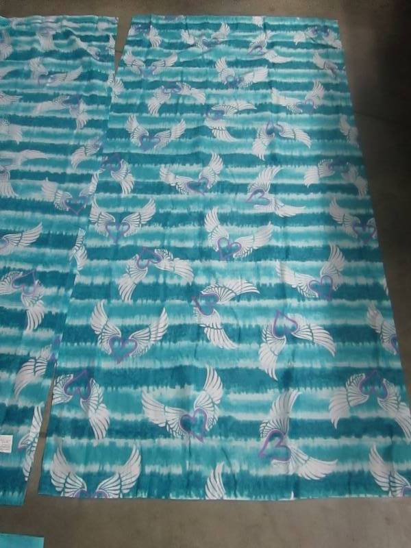 lot 99 image: Alcove Tie Dye Angels 84 x 84 Panel Pair