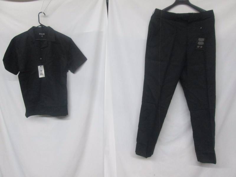 lot 105 image: Stacy Adams Mens 2-pc. LinenCotton Pant Set