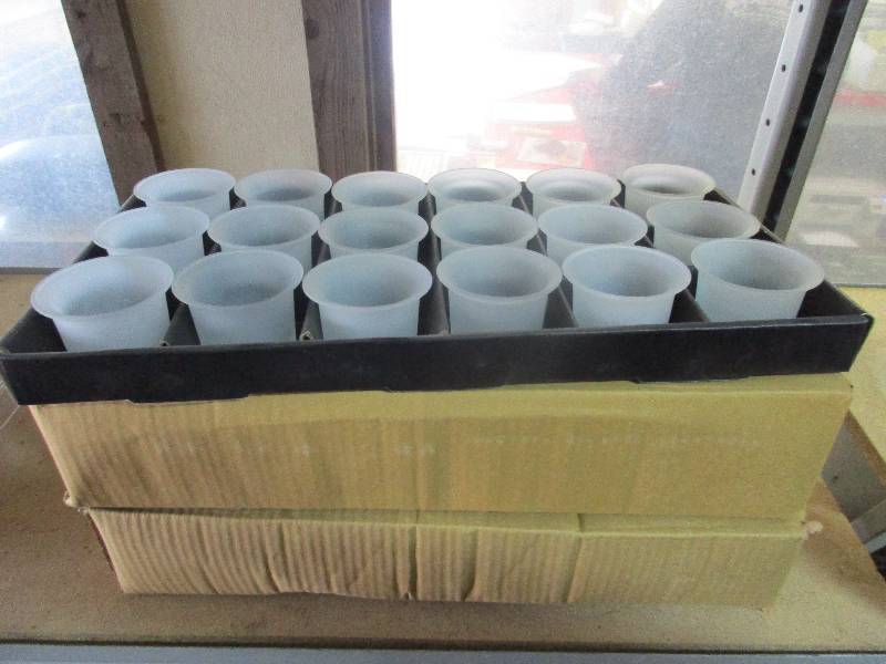 3 -18 piece glass tea light holders 52 total