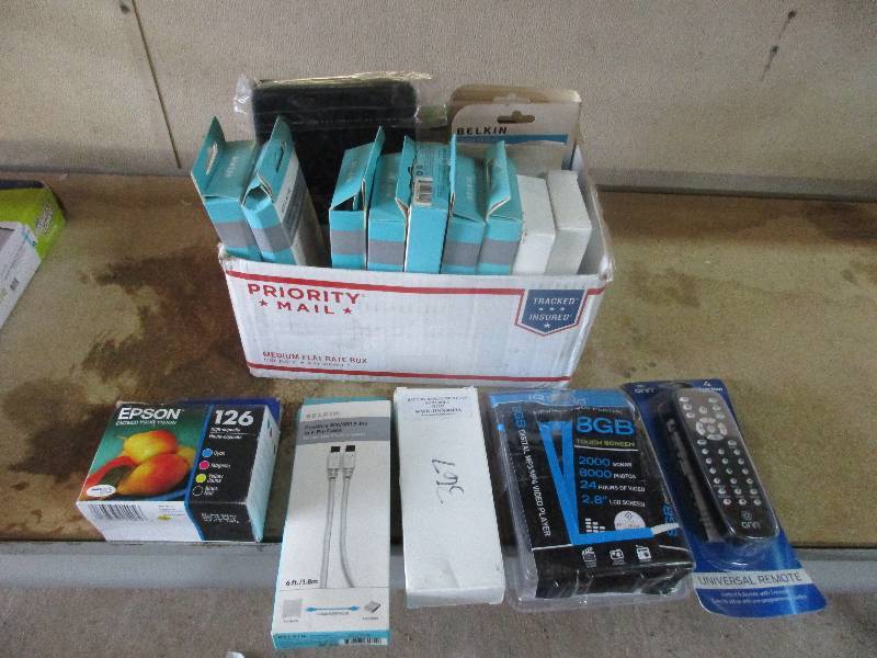 misc stuff - universal remotemp3 player 9 pin cables(8 total see pictures)