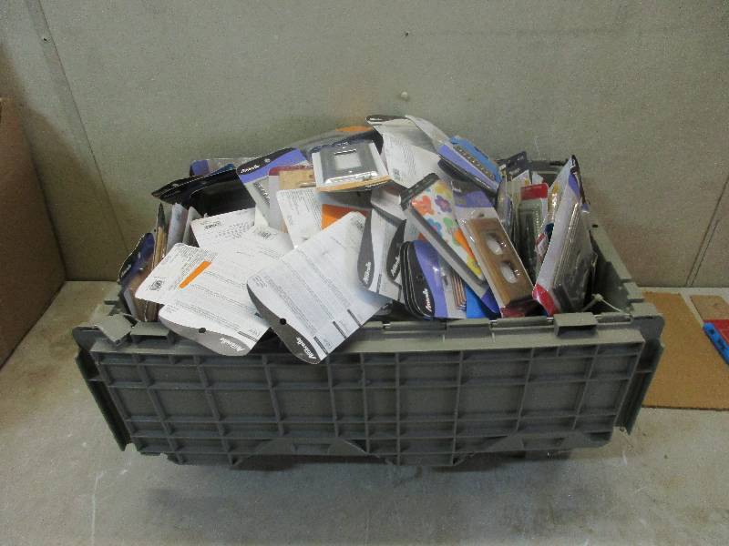 huge bin of outlet covers - assorted styles