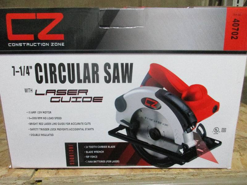 7 14 circular saw w laser guide NEW