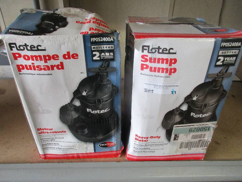 2 Flotec sump pumps FPOS2400A 13hp