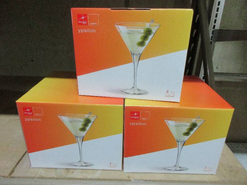3 - 4 piece martini glasses