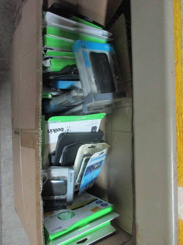 assorted phone cases, Belkin your type folio and Bluetooth keyboard