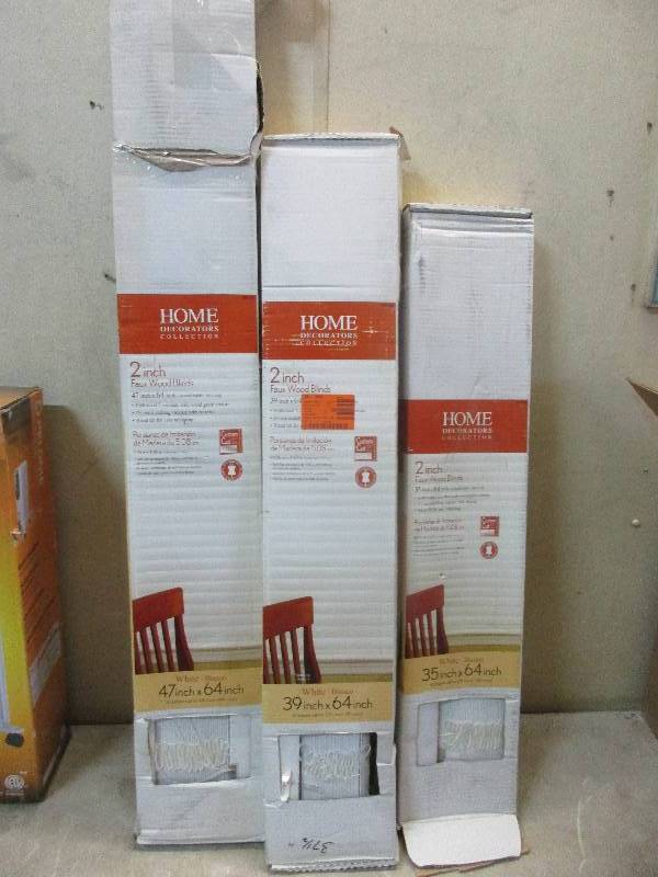 3 blinds 47 x 64  39 x 64  35 x 64