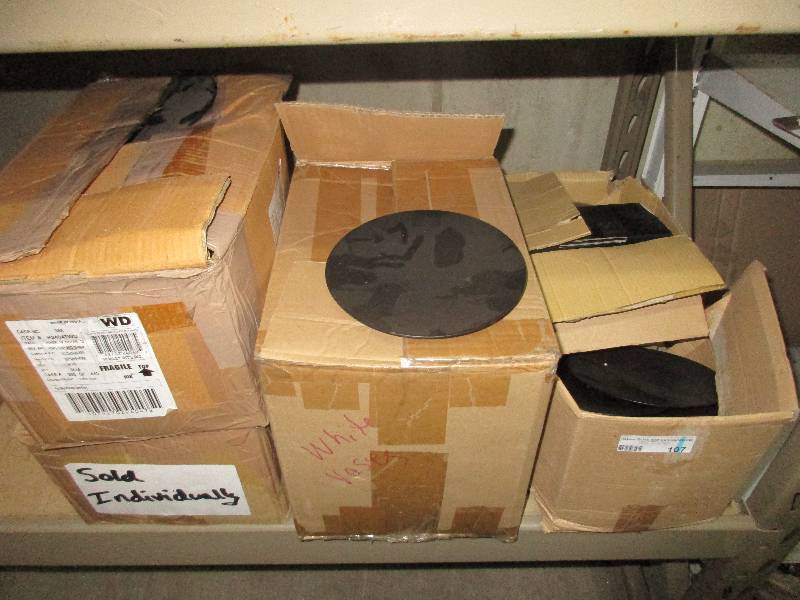 5 boxes of metal plates