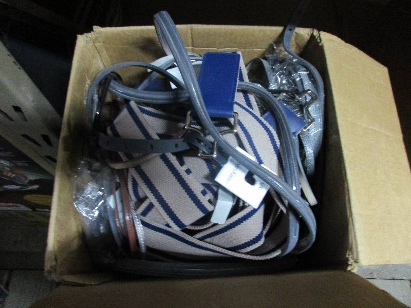 box of belts and suspenders