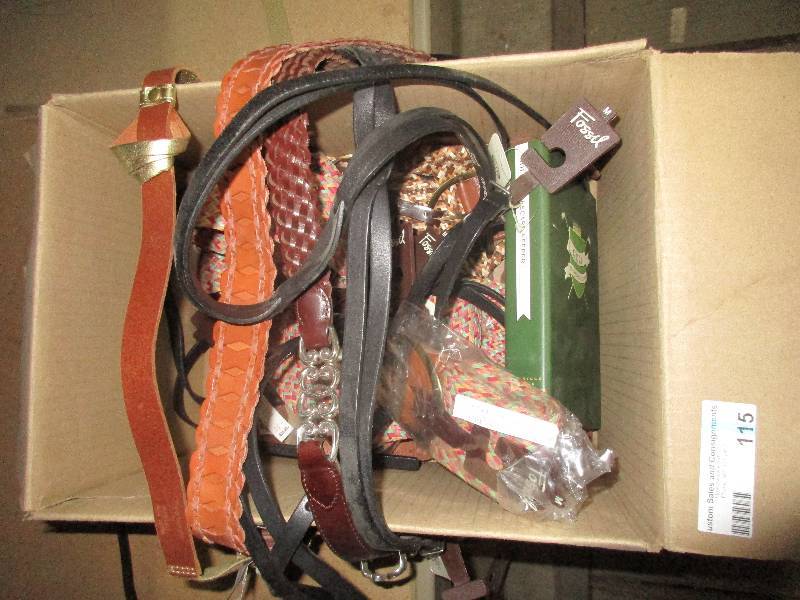 box of fossil brand womens belts