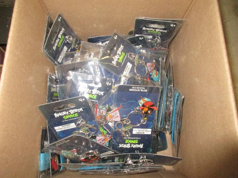 box of angry birds key chains