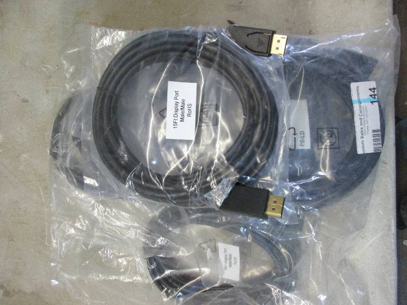 15 display port cables male to male (8 total)