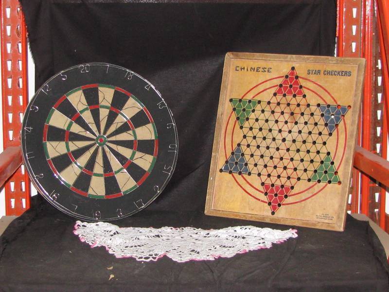 Chinese Checkers & Dart Board