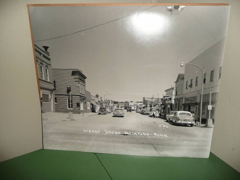 Original Photo Art From McIntosh MN (street scene) 1950s - Very good condition - Cool Photo - see pictures