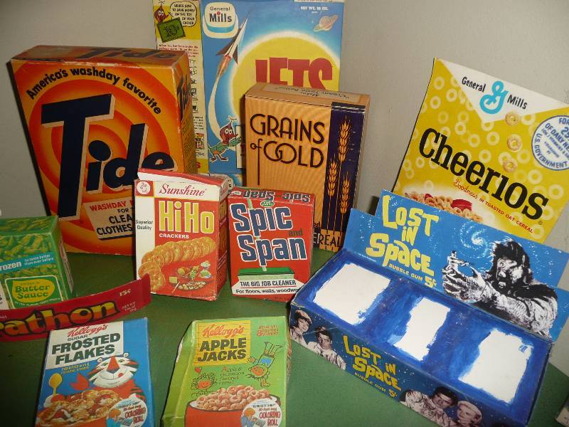 Large Group of Vintage Product Containers - very collectible items - see pictures