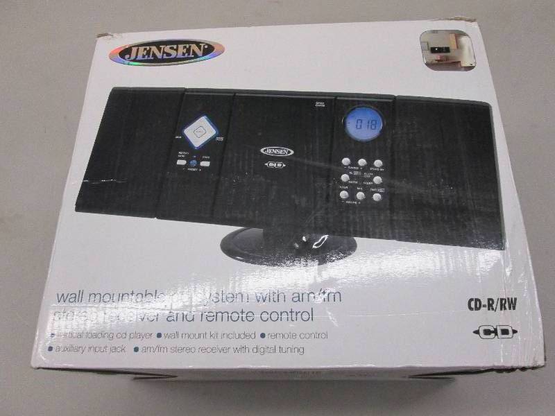 lot 96 image: Jensen Wall Mountable CD System ope...