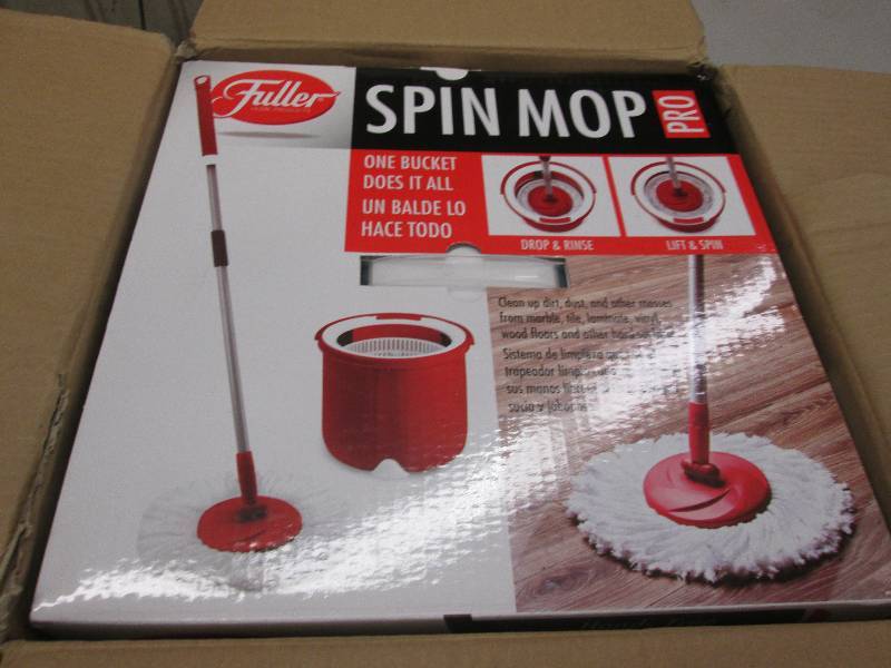 lot 124 image: Fuller Spin Mop Pro open box...