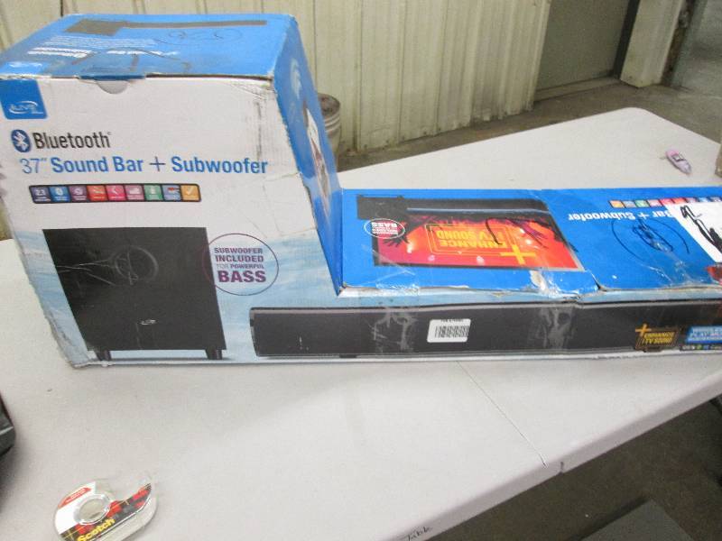 lot 137 image: 37 Wireless Sound Bar with Subwoof...