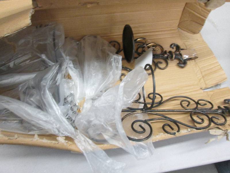 lot 149 image: Set of 2 Della Corte Sconces open b...