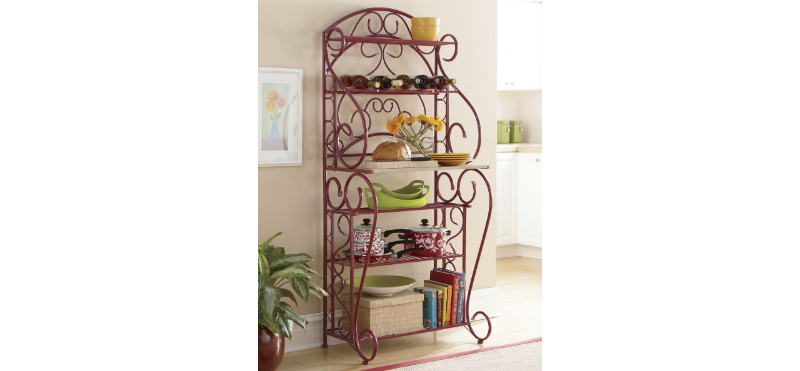 lot 84 image: Bakers Rack open box Retail $119.9...