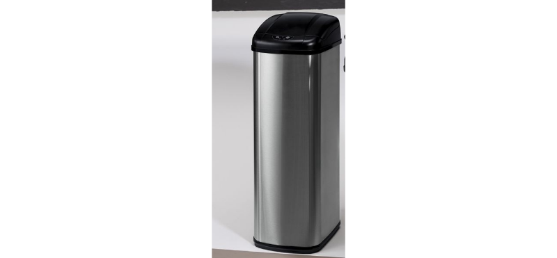 lot 155 image: Auto-Open Brushed-Finish Trash Bin ...