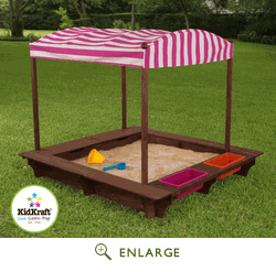 lot 184 image: Sandbox with Canopy by Kid Kraft op...