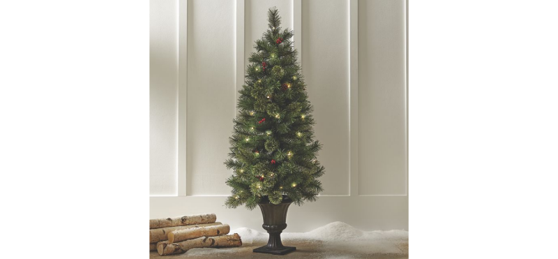 lot 195 image: Cashmere Tree with LED Lights 5 ft ...
