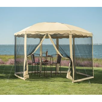lot 2 image: Round Garden Gazebo open box ...