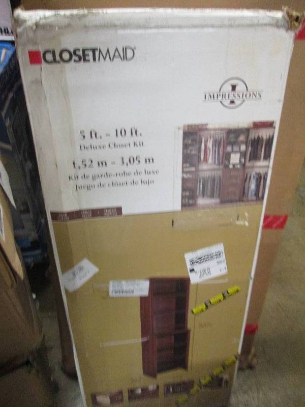 closetmaid 5ft-10ft deluxe closet k...