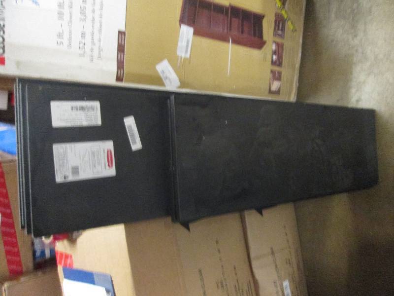 6 black shelfs 4 are 11.8 D X 47.8...